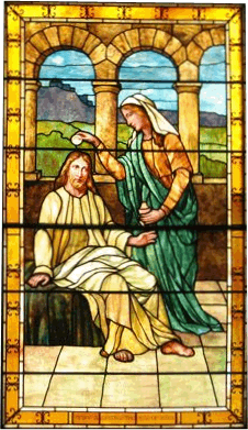 Mary Magdalen anointing Jesus